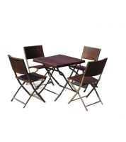 طاولة طوي مع 4كراسي  ، ايزي لايف