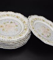 6 صحون كيك white flower