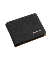 بايليري قماش اسود للرجال - محافظ بطبقتين