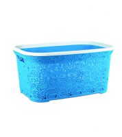 سلة غسيل رتان مربع