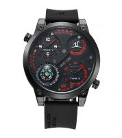 ساعة Weide   with Travel Compass - Black, Red