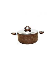 طنجرة جرانيت20 سم اليت جرانيت  بني