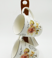 طقم4مغ ستاند خشب Victoria