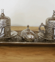 طقم قهوة مجوز نيكل turk