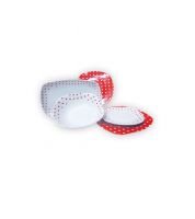 طقم صحون منقط happy