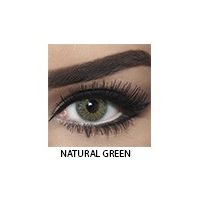 زوج عدسات لاصقة تجميلية من بيلا - Natural Green