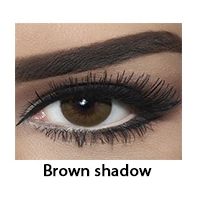 زوج عدسات لاصقة تجميلية من بيلا - brown shadow - بني