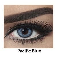 زوج عدسات لاصقة تجميلية من بيلا - pacific blue  - ازرق
