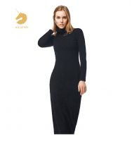 بلوزة قطنية طويلة - Xxl - اسود تركي 