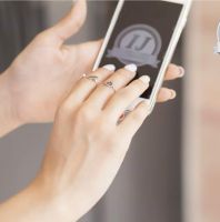 خاتم فضة 925 قابل للتعديل 