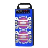 سماعات بلوتوث Portable Bluetooth Speaker QS-102  - ازرق