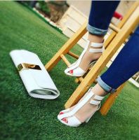 صندل مع حقيبه - 39 Eu - ابيض