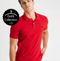 بلوزة بقبة أمريكان ايغل  - S - احمر 