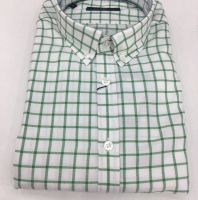 قميص  رجالي - L - ابيض واخضر Polopark