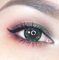 زوج عدسات لاصقة تجميلية جلاكسي -  Galaxy Sea Green