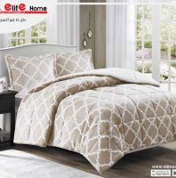 لحاف شتوي فلانيل مبطن من الداخل فرو متوفر مفرد 3 قطع