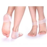 جوارب السيليكون ( الاصلي) معالجة التشققات و حماية كعب القدم [2 قطع]