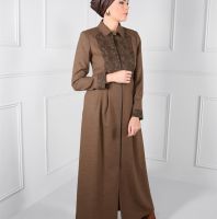 جلباب ALVINA شتوي  - 44 - Camel