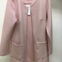 جاكيت وسط الطول - وان سايز - زهري بارد