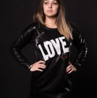 بلوزة طويلة - M - black