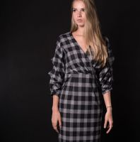 فستان  - L - اسود وسكني