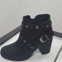 جزمة شتاء موديل 2018 جلد - 38 Eu - اسود