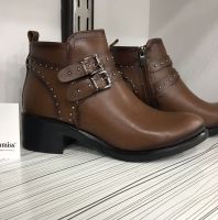 جزمة شتاء موديل 2018 جلد - 36 Eu - بني