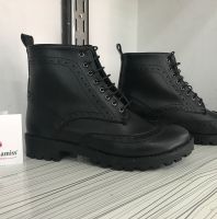 جزمة شتاء موديل 2018 جلد - 38 Eu - اسود