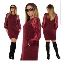 بلوزة للركبة خمري - 54 Eu - خمري