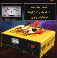 شاحن بطارية  سيارة 12 فولت و بطاريات العاب 6 فولت