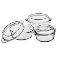 طقم 3 طناجر بركام شفاف 