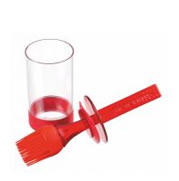 فرشاة زيت سيلكون مع وعاء تركي