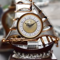 ساعة سفينة خشب بني x1927b