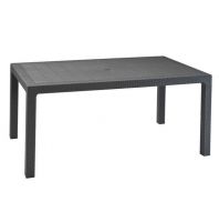 طاولة رتان مستطيل (160*94) Melody