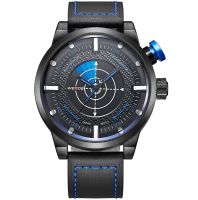 ساعة للرجال من ويدي، سوار جلد، كوارتز، Wh5201-3c