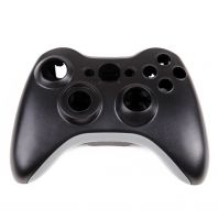 For XBOX 360 Controller - Coverking Chrome Shell Protective Plastic Hard Case Cover - Black