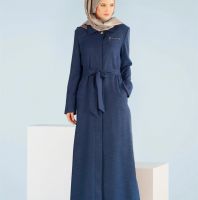 جلباب ألفينا 17-1030 صيفي لون كحلي - نمرة 42