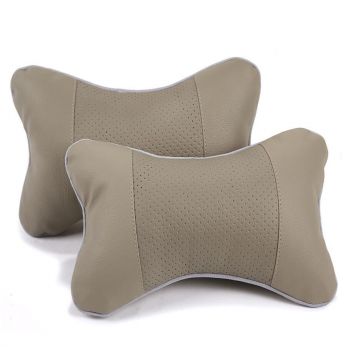وسادتين للرقبة للسيارة رمادي 