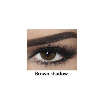 زوج عدسات لاصقة تجميلية من بيلا - brown shadow - بني