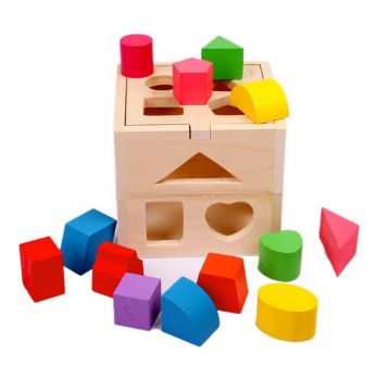 لعبة خشبية لتنمية مهارات التطابق والاشكال والالوان