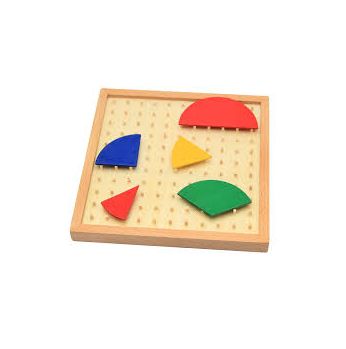 وسيلة خشبية لتعلم الكسور والزوايا [2 قطع]