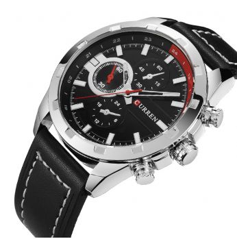  ساعة رجالية  كورين  من الستانلس ستيل اسود 