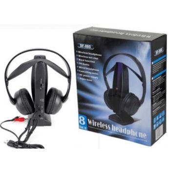 سماعة راس ويرلس 8IN1 WIRELESS headphone SF-880  - اسود