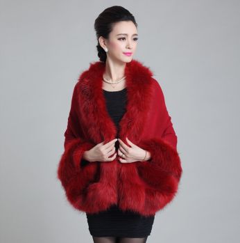 شال كتف انيق  - onesize - احمر تركي 