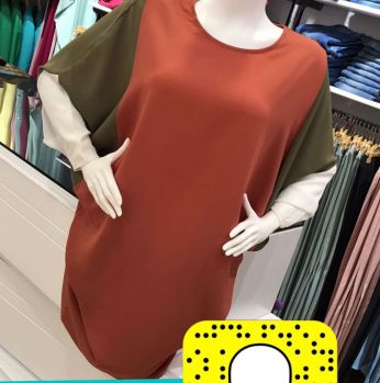 بلوز تركي فلو - مقاس واحد - احمر قرميدي واخضر