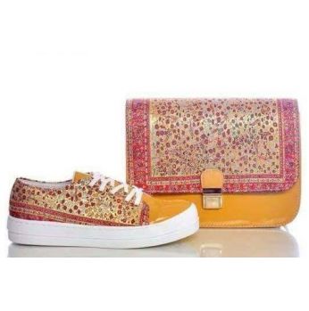 شوز سبور مع حقيبه - 37 Eu - عسلي داكن