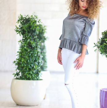 بلوزة رسمية  - S - سكني غامق