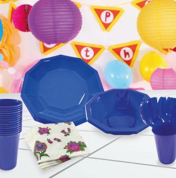 صحون وكاسات جولف تيتانيوم - ازرق