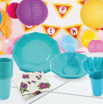 صحون وكاسات جولف تيتانيوم - فيروزي