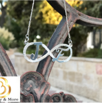 سنسال  على شكل انفنيتي عيار 925 - فضة